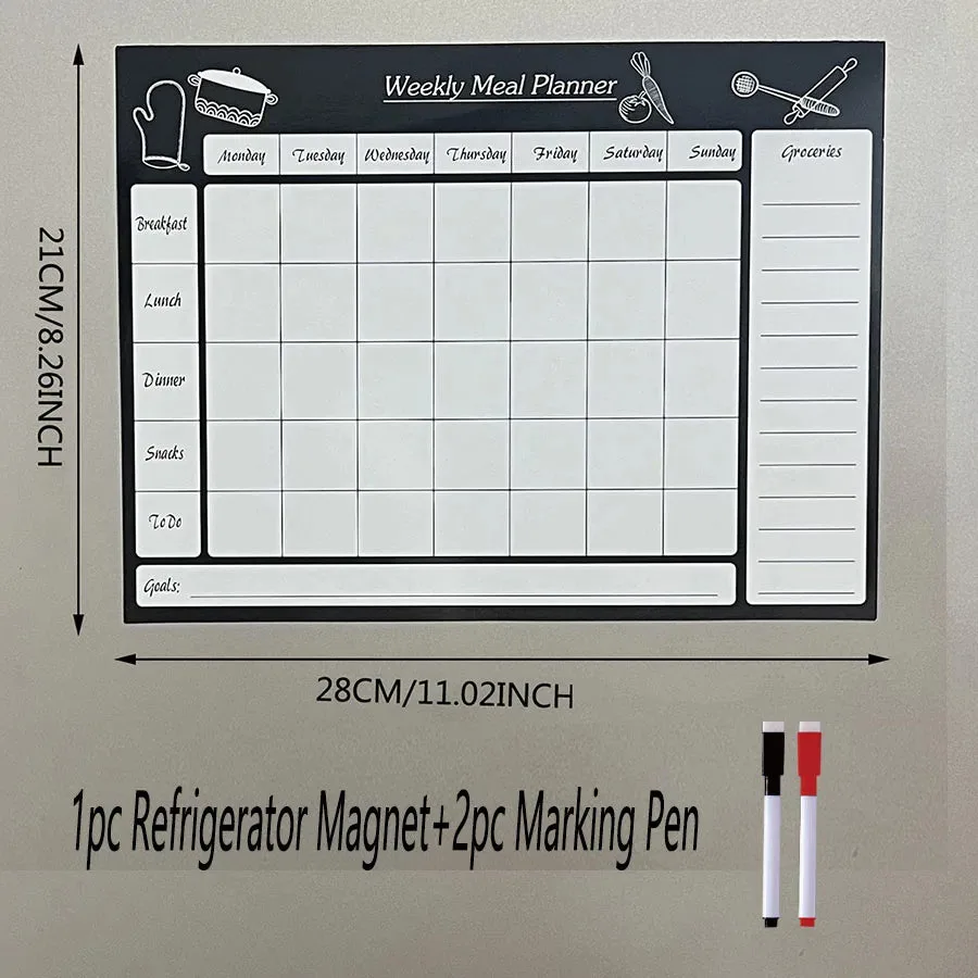 Planning magnétique hebdomadaire
