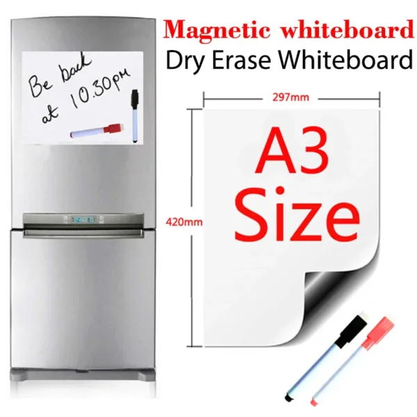 Tableau blanc magnétique cuisine
