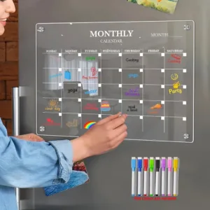 Calendrier acrylique frigo