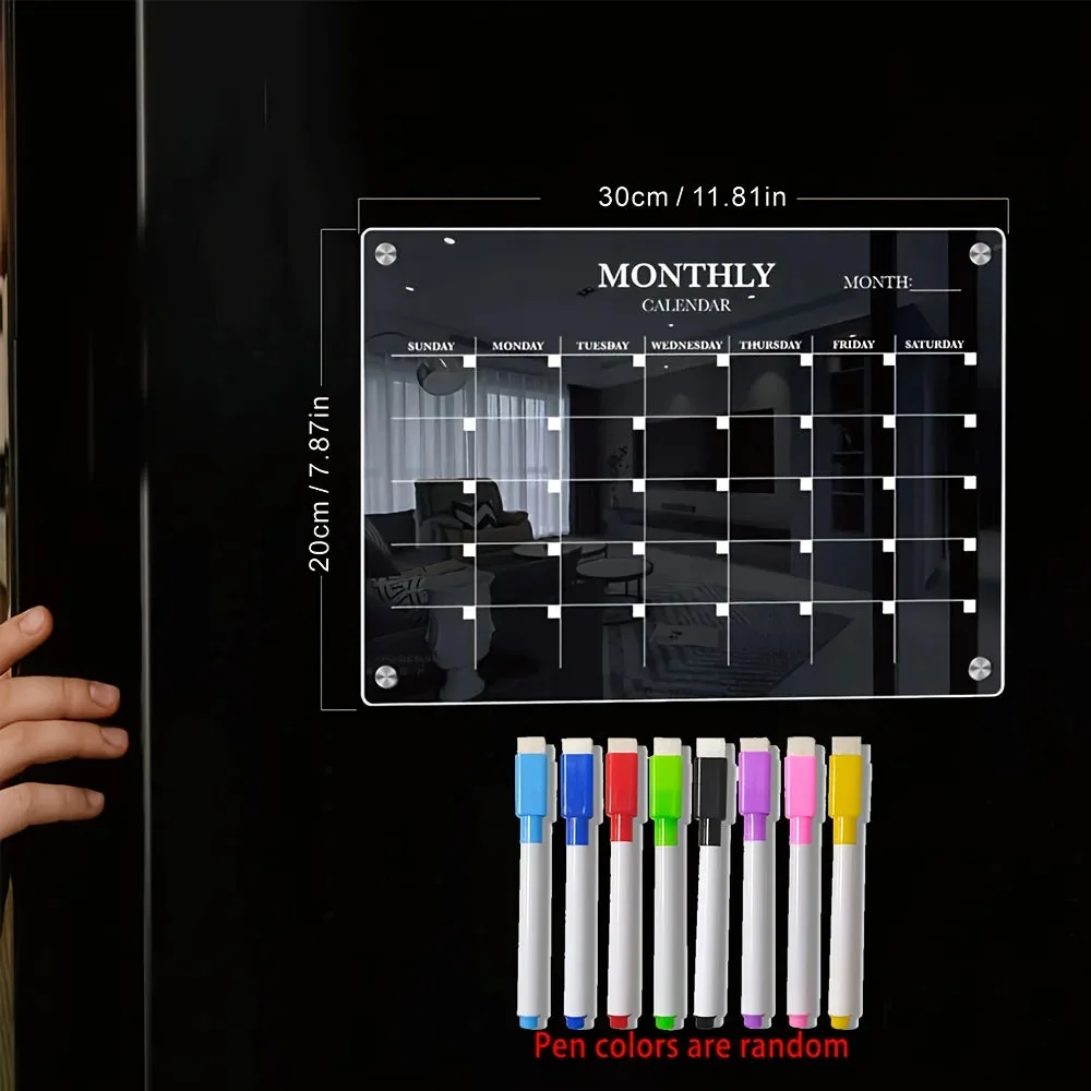 Calendrier acrylique frigo