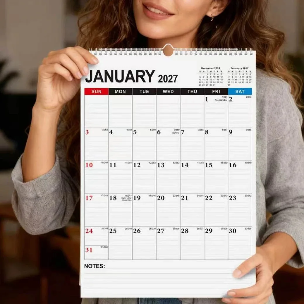 Calendrier mensuel mural