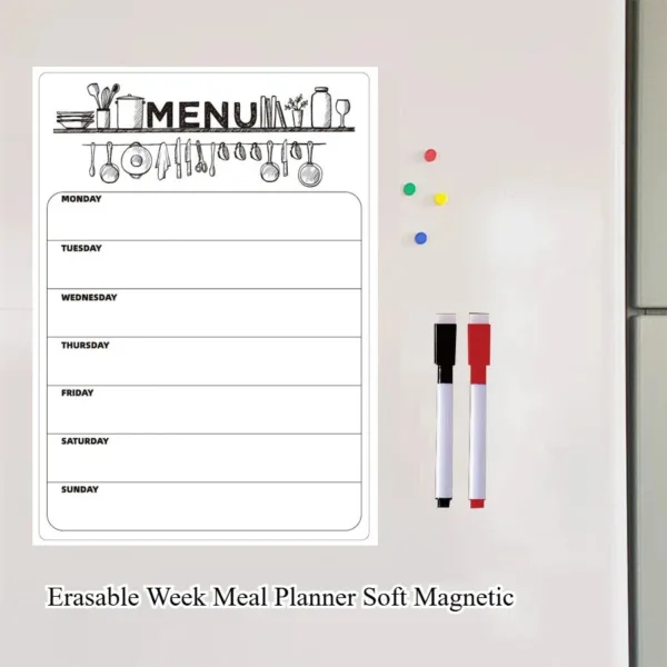 Planning magnétique hebdomadaire