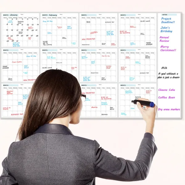 Grand calendrier mural pour planning
