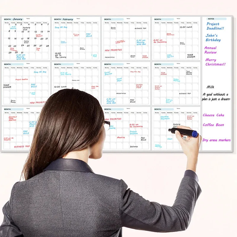 Grand calendrier mural pour planning