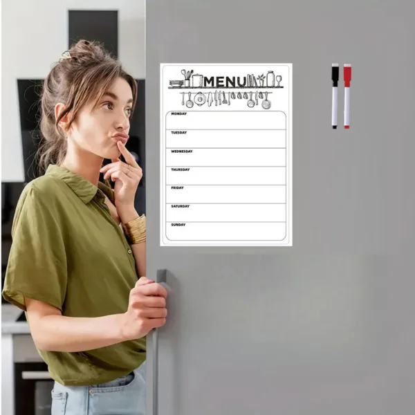 Planning magnétique hebdomadaire